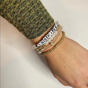 Custom beaded stacked inspiration bracelets